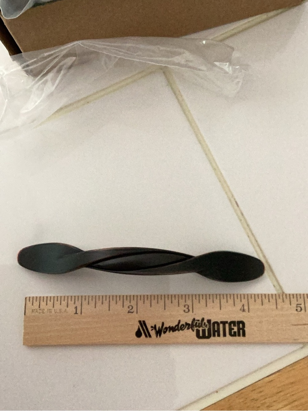 Set of 10 oil rubber bronze 4.5 inch cabinet pulls - new in box